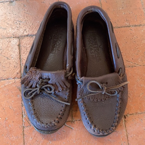 MINNETONKA | Dark Brown Moccasins - Picture 2 of 8